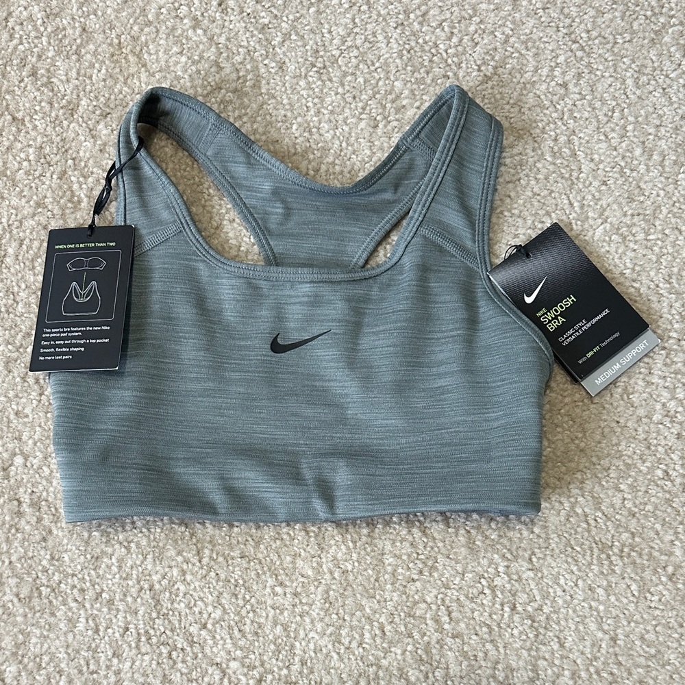 Nike Women's Heathered Gray Sports Bra